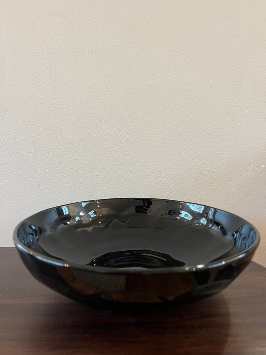 Mid-Century Modern Purple Glass Bowl