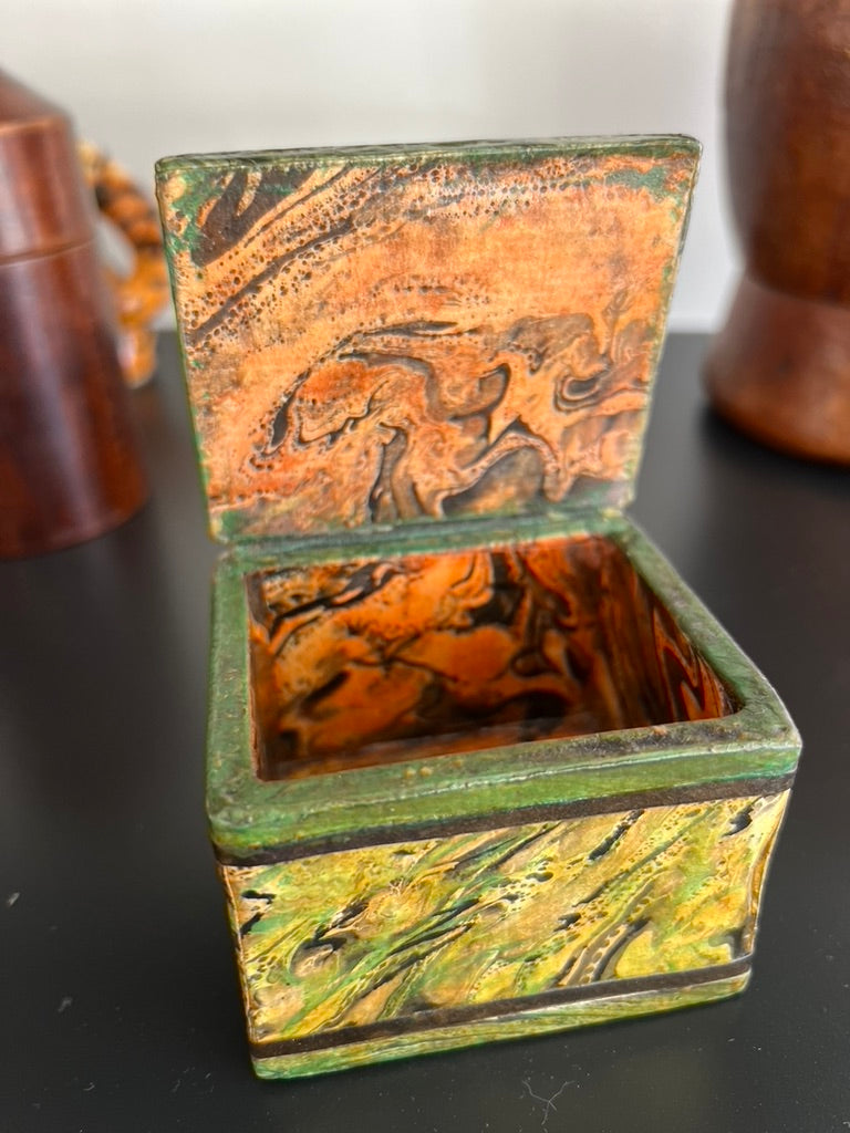 Folk Art Paper Mâché, Small Green