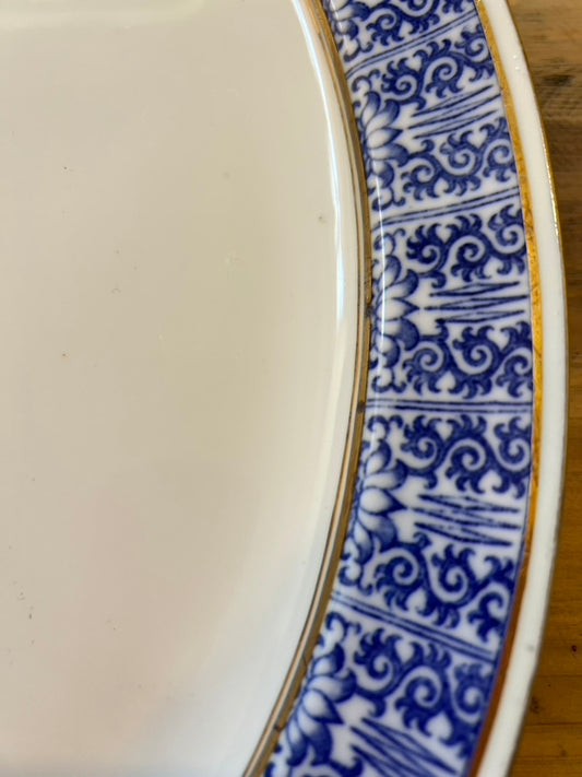 Mintons Porcelain Oval Platter, Kings Lily Pattern