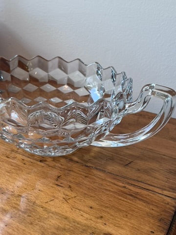 Vintage Fostoria American Pattern Glass Centerpiece Bowl or Trophy