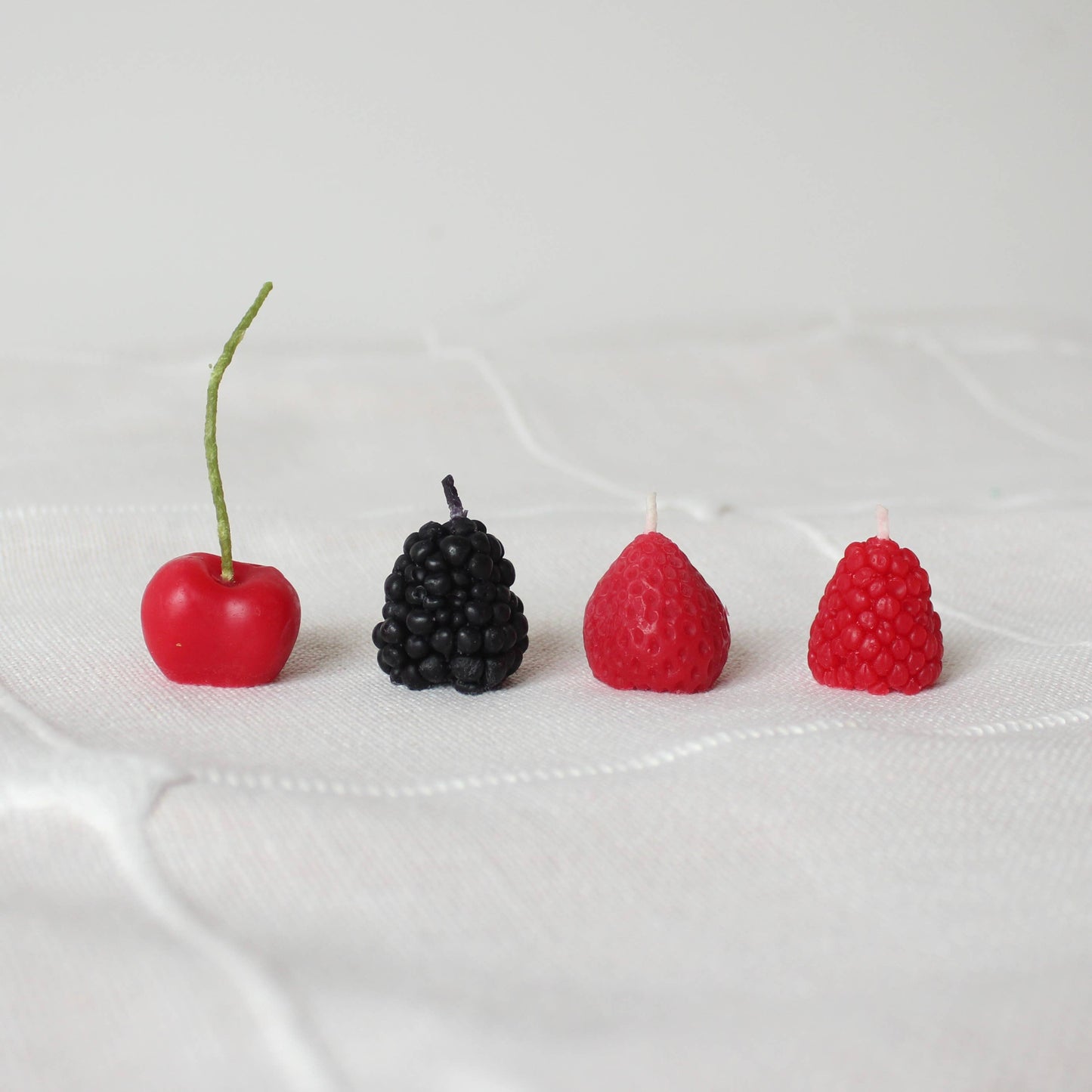Mixed Berry Beeswax Birthday Candles