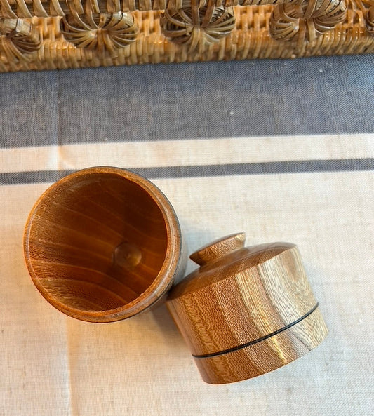 American Beech Wood Box with Burned Accent and Inlay Details