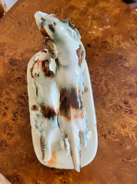 Vintage Occupied China English Setter Dog Figurine