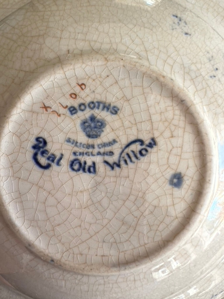 Booths Real Old Willow China, Small Round Dish, Set of 2