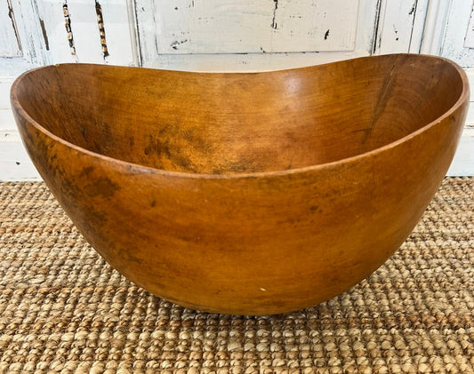 Vintage Original Mid-Century David Auld Hand Carved Wooden Bowl