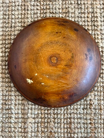Antique Wooden Dough Bowl, Small