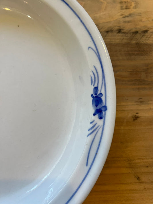 Vintage Blue & White Potter, Pie Plate
