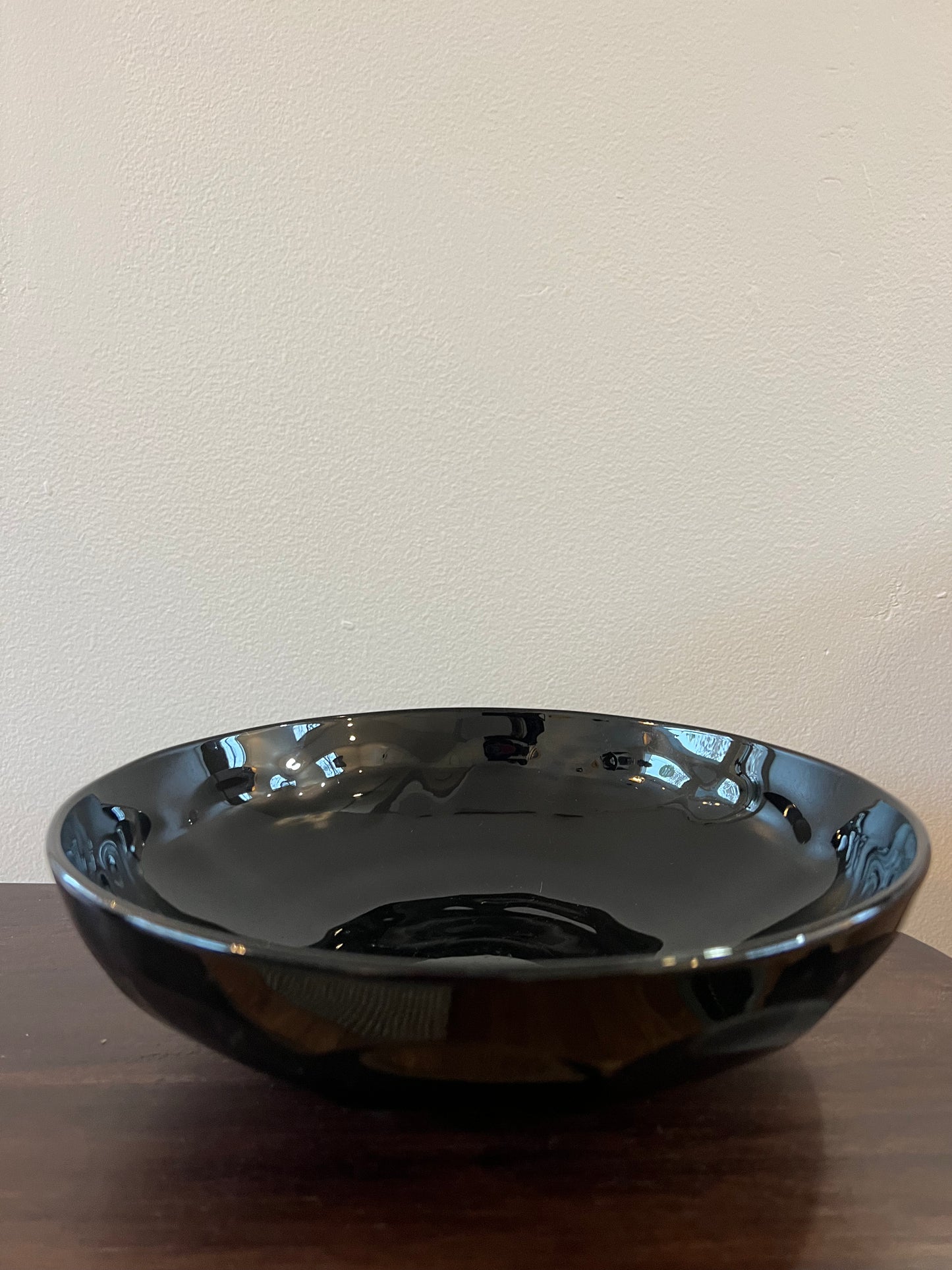 Mid-Century Modern Purple Glass Bowl
