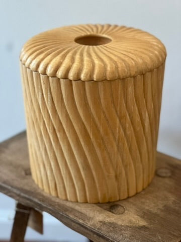 Georges Briard Sculptural MCM Wooden Ice Bucket