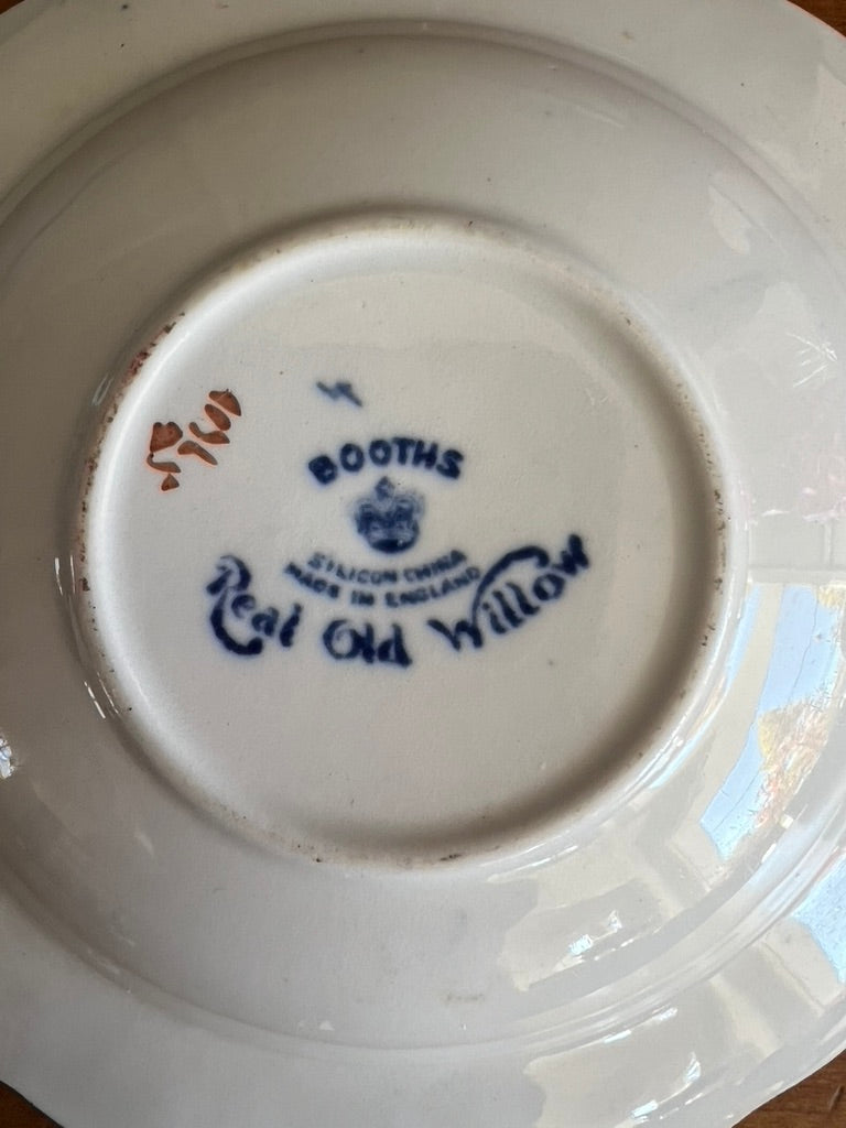 Booths Real Old Willow China, Small Round Dish, Set of 2