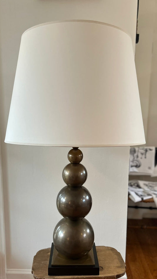 Visual Comfort Stacked 4-Ball Lamp, Pair