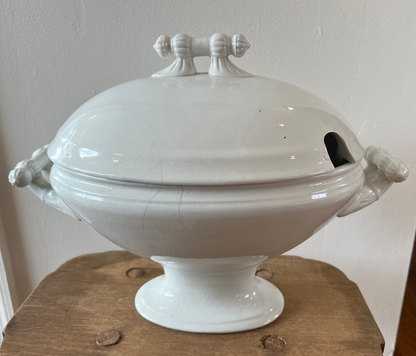 Antique Ironstone Tureen with Lid