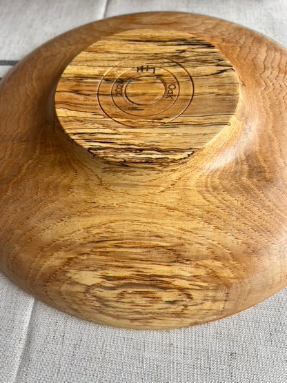 Hand Turned Oak Plate