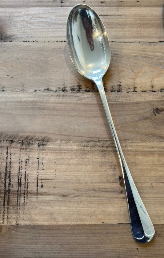 silver plate serving spoon