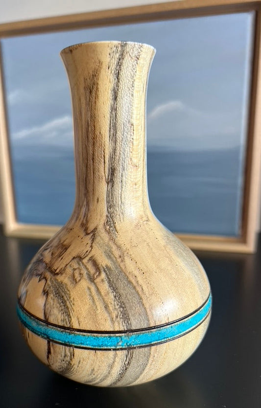 Spalted Maple Wood Vase