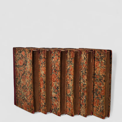 Antique Books, Leather Volumes of "Addison's Work", Set of 6