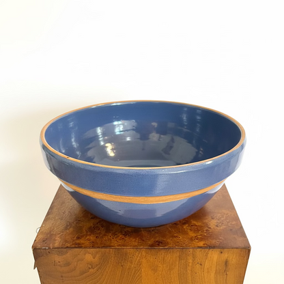 Bybee Pottery, Large Blue Mixing Bowl