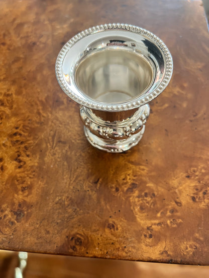 Ronson Waldorf Silver Plated Toothpick Holder