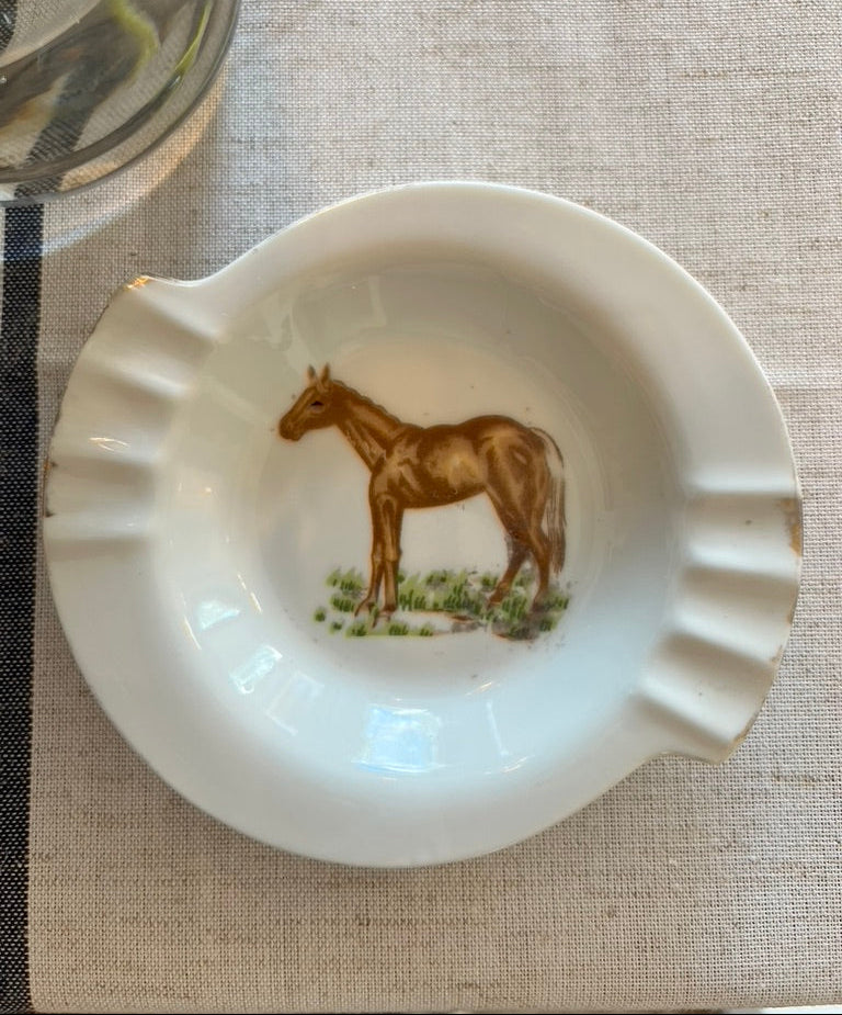 Vintage Horse Ashtray, Trinket Dish