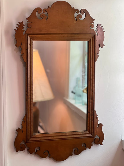 Antique 1929 Nurre Chippendale Revival Wall Mirror