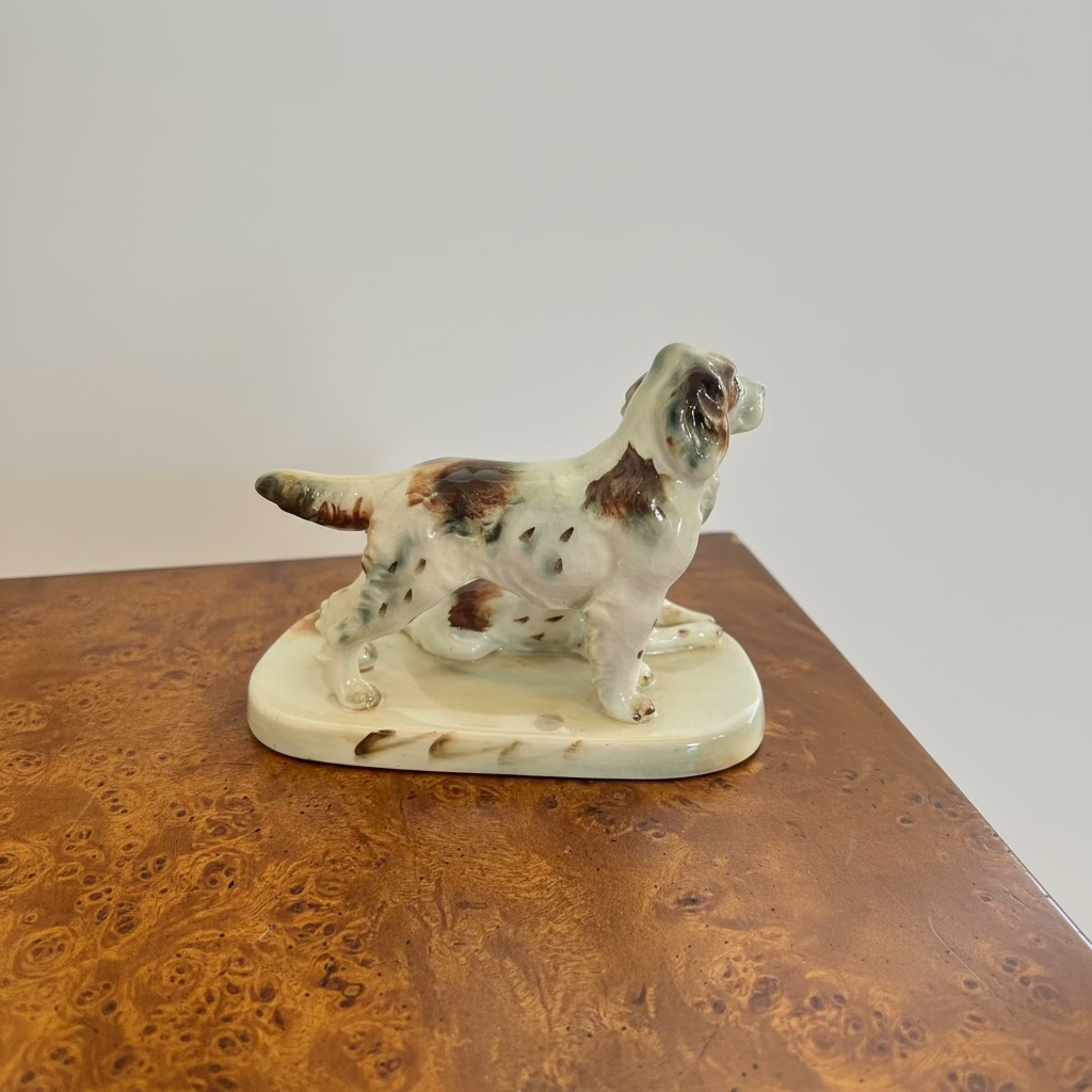 Vintage Occupied China English Setter Dog Figurine