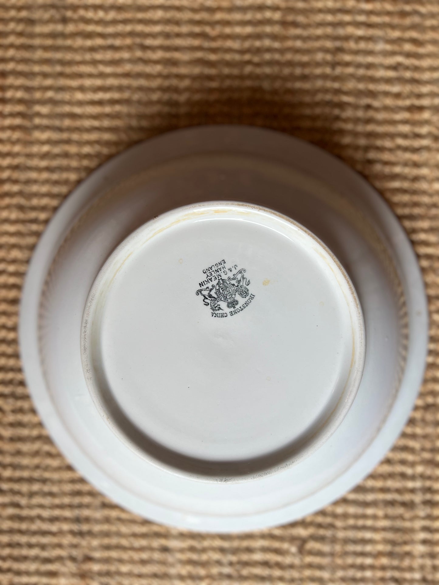 Antique 19th Century J&G Meakin English Ironstone Bowl – Hanley England