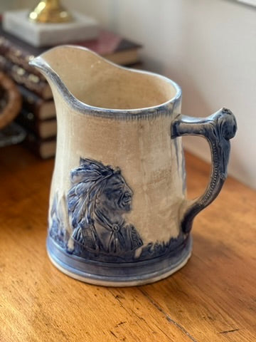 Antique "Old Sleepy Eye" Pitcher, by Western Stoneware Company