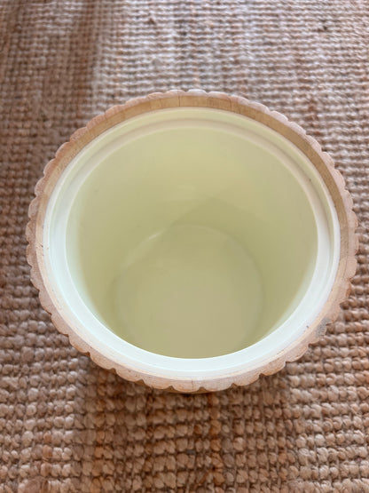 Georges Briard Sculptural MCM Wooden Ice Bucket
