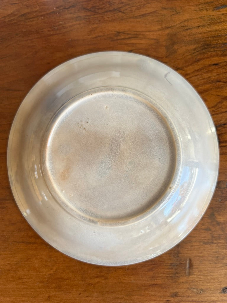 Gaudy Welsh Pottery, Small Round Saucer