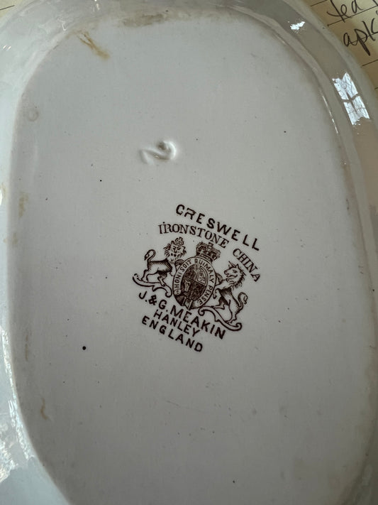 J&G Meakin Ironstone China, Small Rectangular Dish