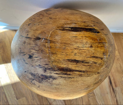 Vintage Original Mid-Century David Auld Hand Carved Wooden Bowl