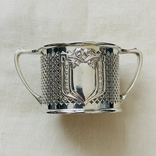 Antique Silver Plated Openwork Cup, Queen City Silver Company