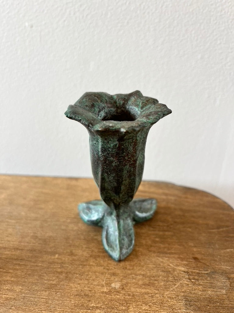 Bronze Campanula Candle Holder