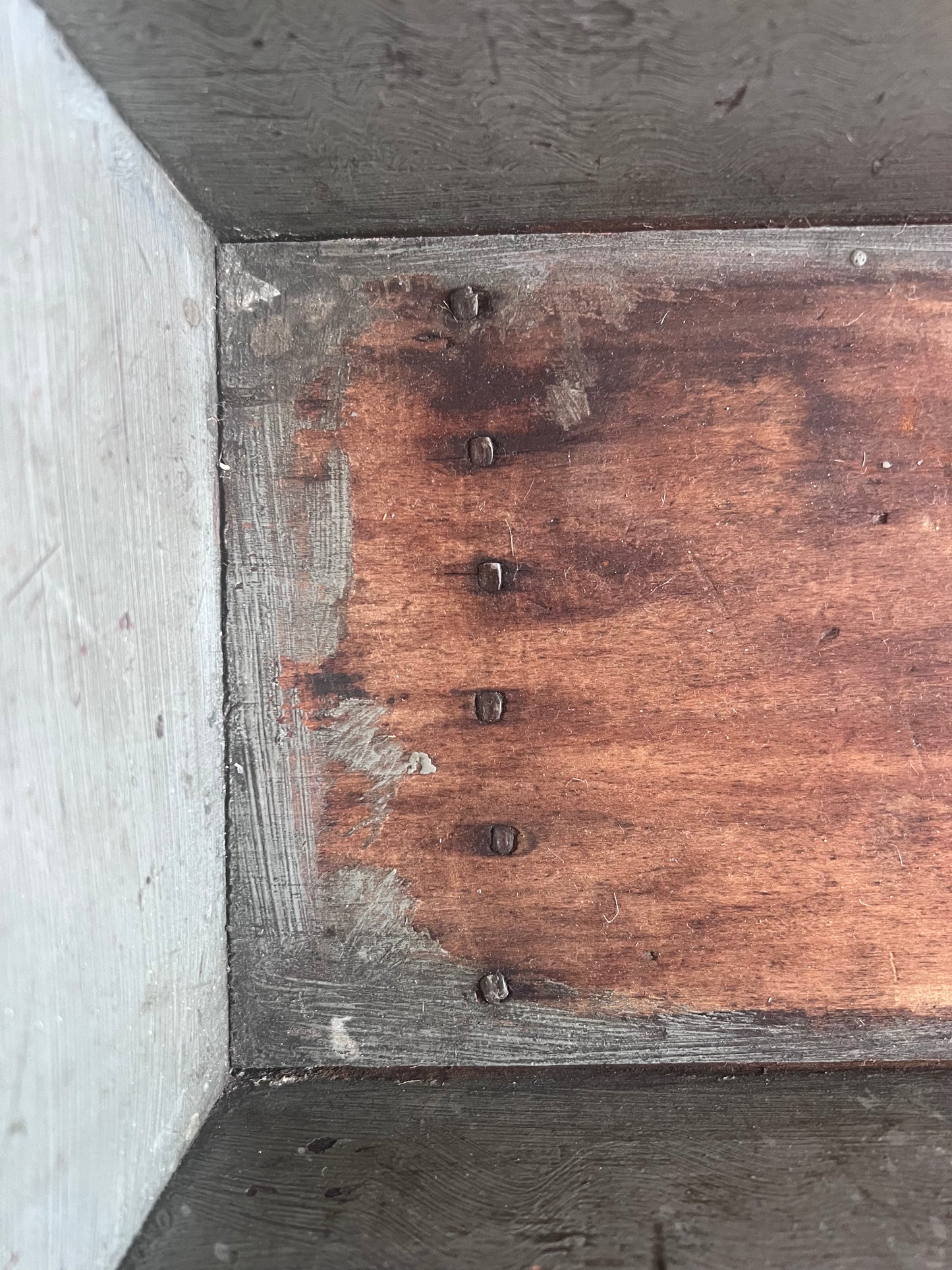 Antique Primitive Doll Cradle with Square Nails