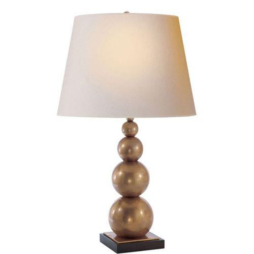 Visual Comfort Stacked 4-Ball Lamp, Pair