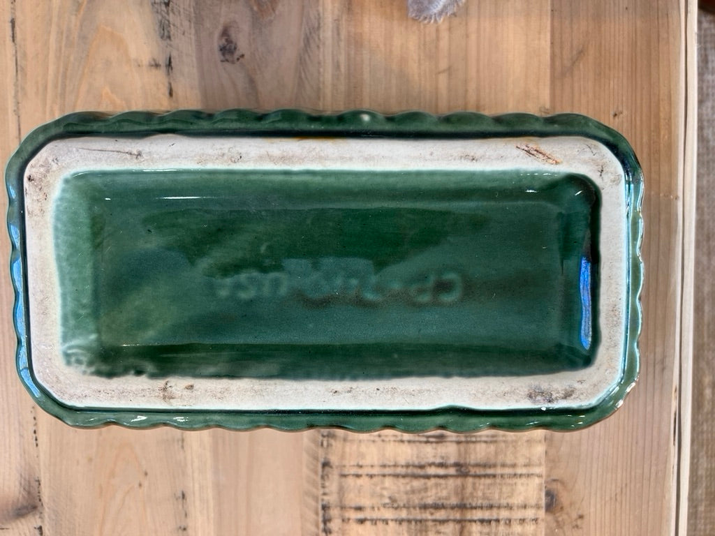 Vintage Cookson Pottery Planter with Scalloped Rim