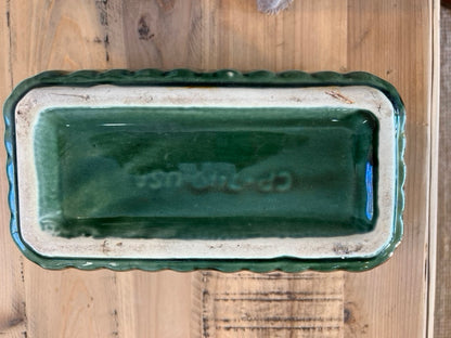 Vintage Cookson Pottery Planter with Scalloped Rim