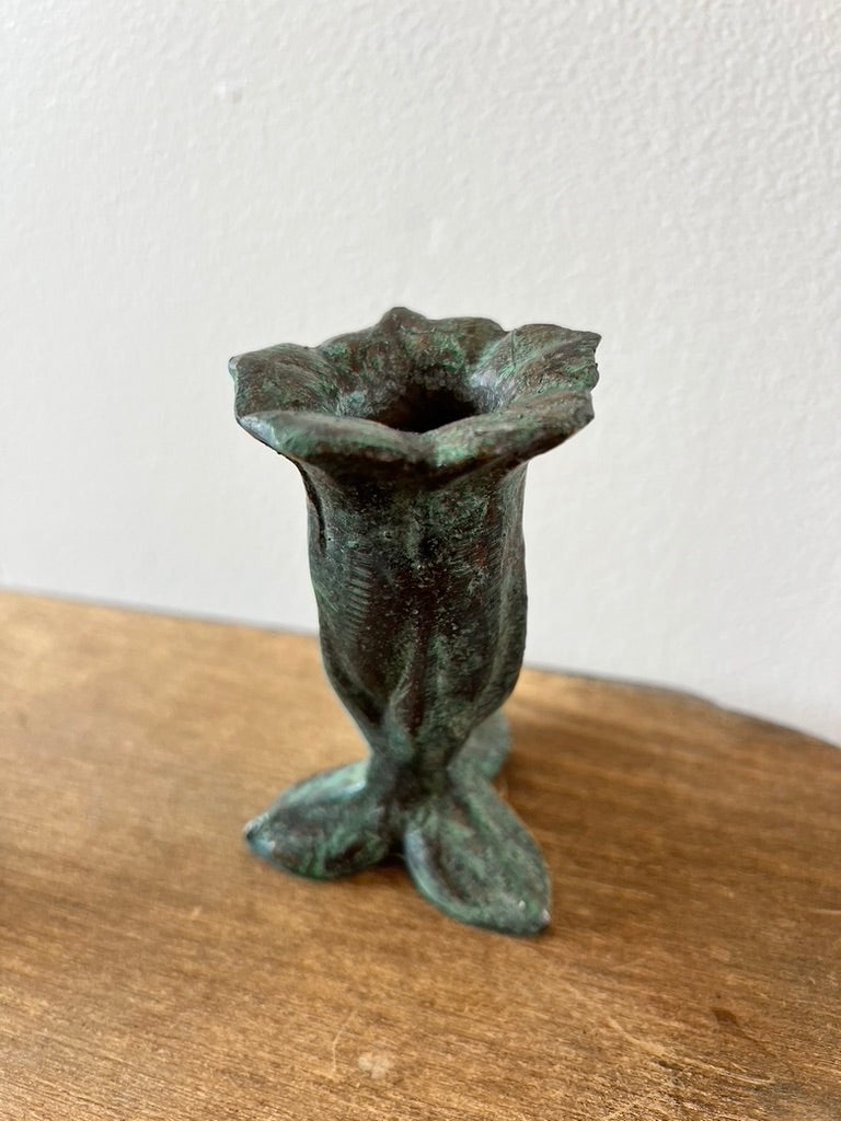 Bronze Campanula Candle Holder