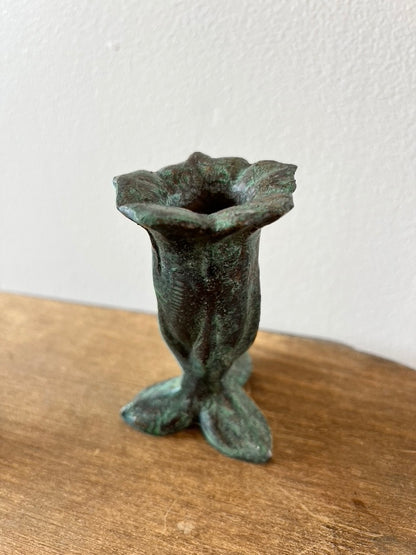 Bronze Campanula Candle Holder