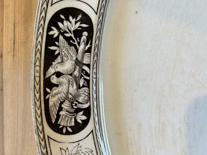 Bedford Ridgways England Platter, Doves Cooing