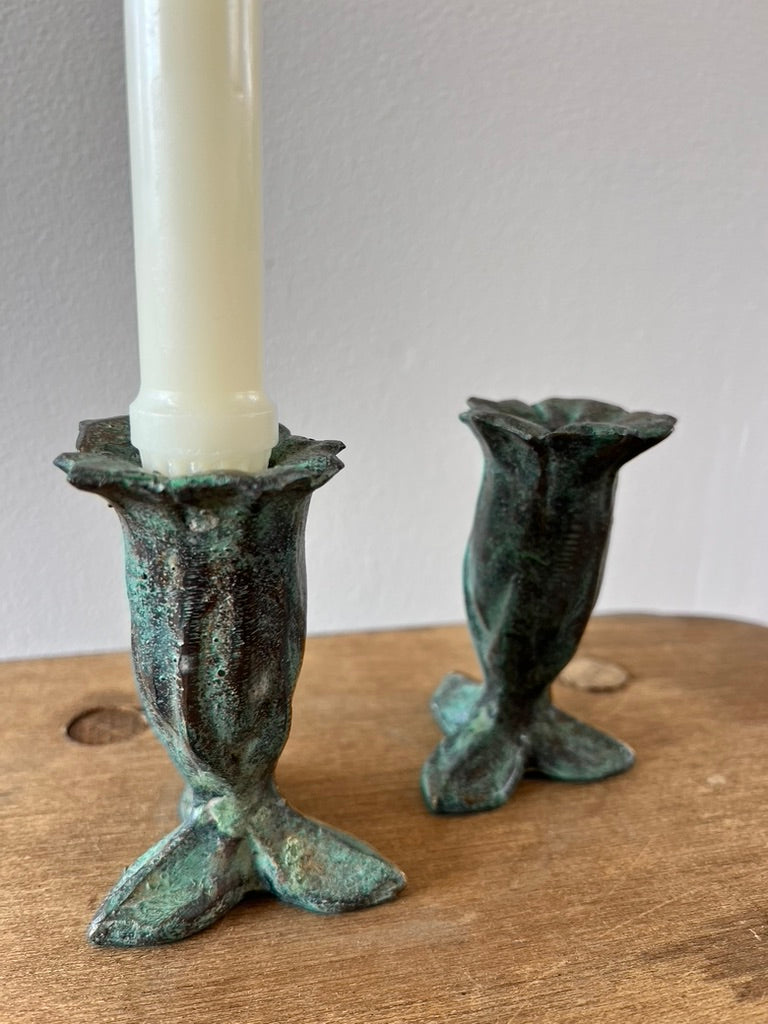 Bronze Campanula Candle Holder