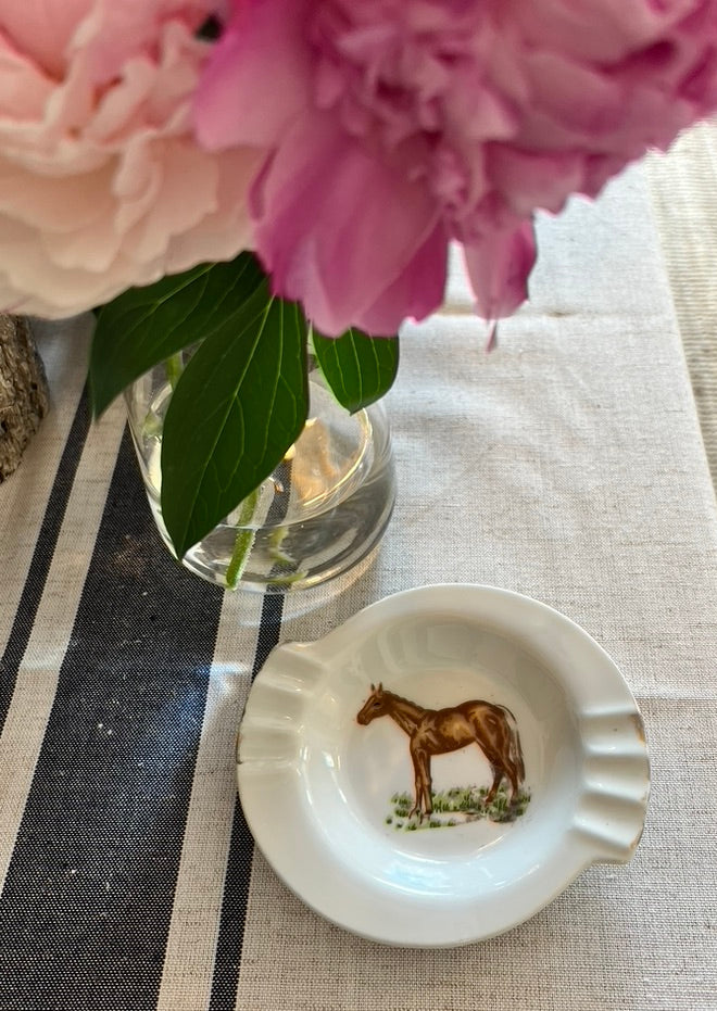 Vintage Horse Ashtray, Trinket Dish