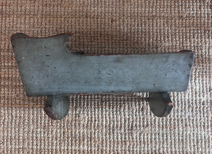 Antique Primitive Doll Cradle with Square Nails