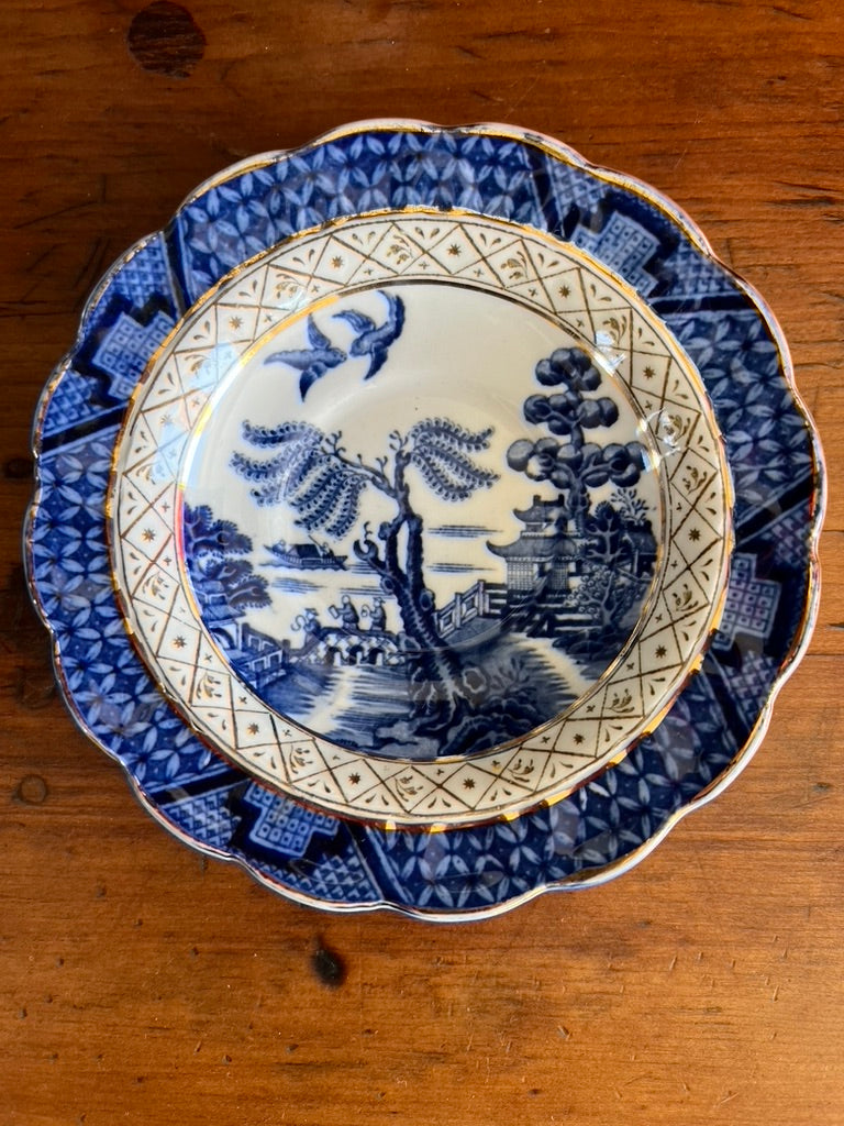 Booths Real Old Willow China, Small Round Dish, Set of 2