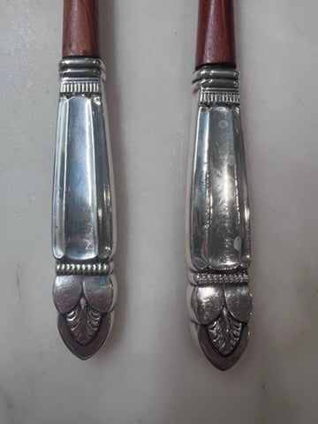 Vintage Holmes and Edwards Danish Princess Silver Salad Set