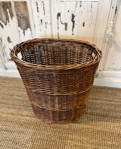 Tall French Laundry Basket, Vintage