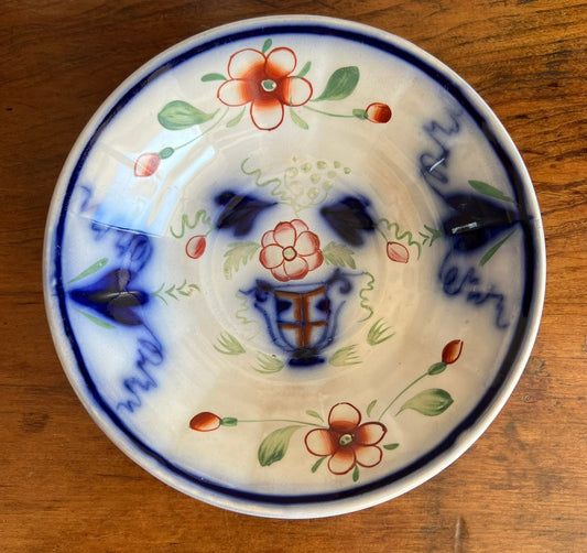 Gaudy Welsh Pottery, Small Round Saucer