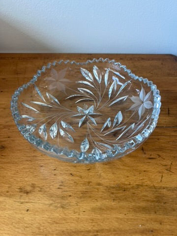 Antique American Brilliant Cut Glass Glass Bowl