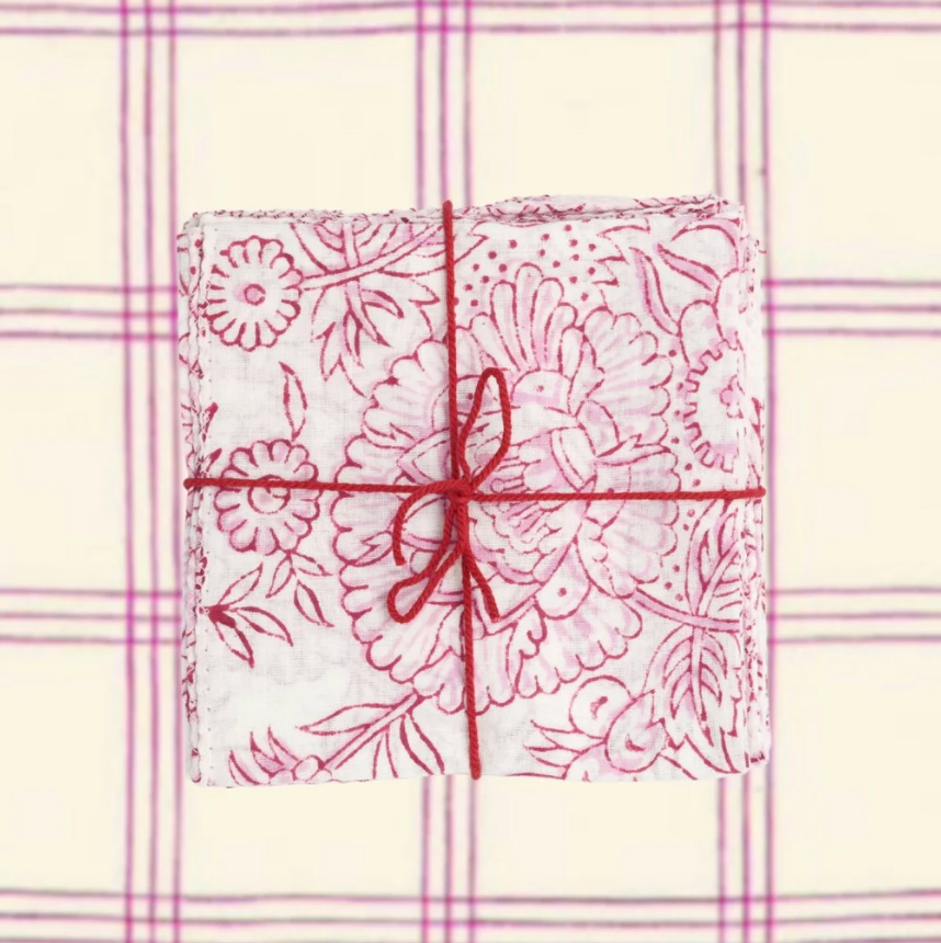 Napkins, Allium Polignac, Set of 4