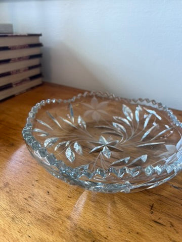 Antique American Brilliant Cut Glass Glass Bowl